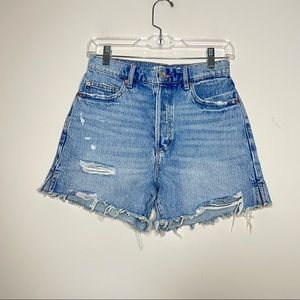 Garage Denim High Waisted Vintage Cutoff Shorts Size 25